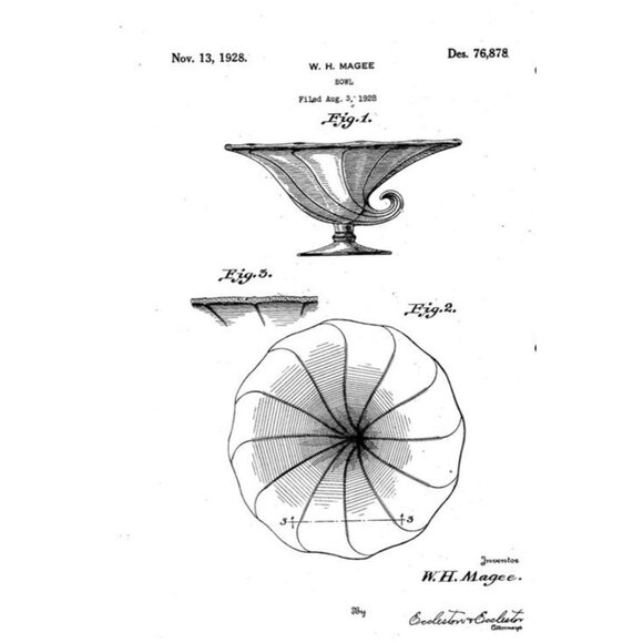 VTG Fostoria #2398 Cornucopia Bowl Green Uranium Depression Glass Pedestal w/ Sw - Picture 6 of 6
